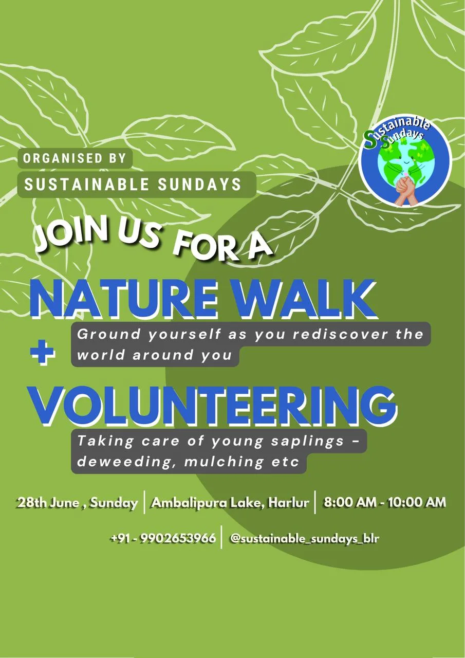 Join us for a Nature walk + Volunteering activity at Ambalipura lak photo 1