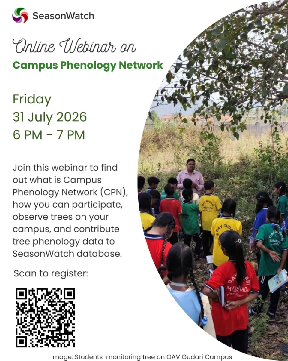 Webinar on Campus Phenology Network (observe biological events in trees) photo 1
