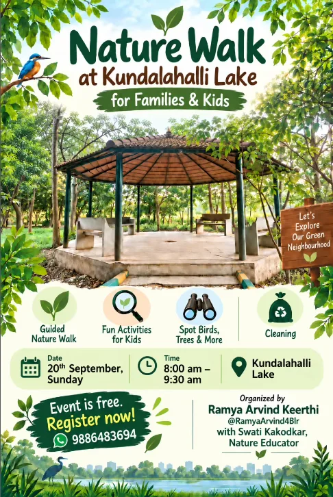 Nature Walk at Kundanahalli Lake - For Families & Kids photo 1