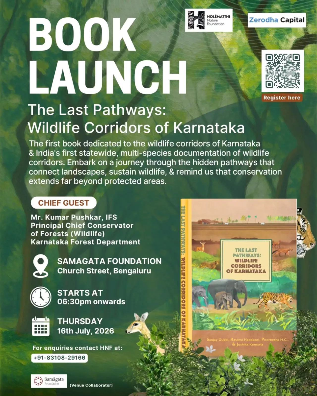 Book Launch | The Last Pathways: Wildlife Corridors of Karanataka photo 1