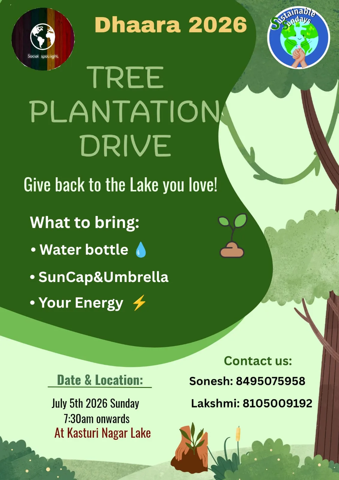 ๐ฑ Community Plantation Drive - Kasturinagar Lake photo 1