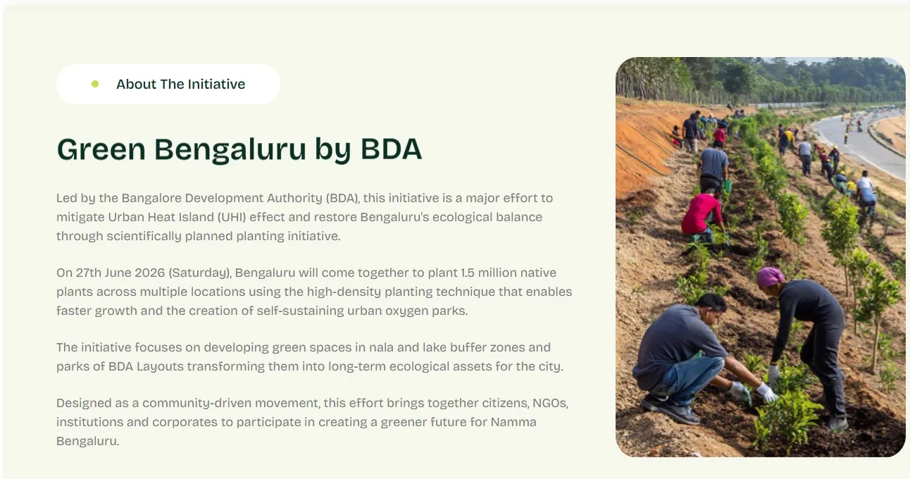 Join Karnataka's largest citizen-led planting drive - Help plant 1.5 Million Native Plants in a single day photo 5
