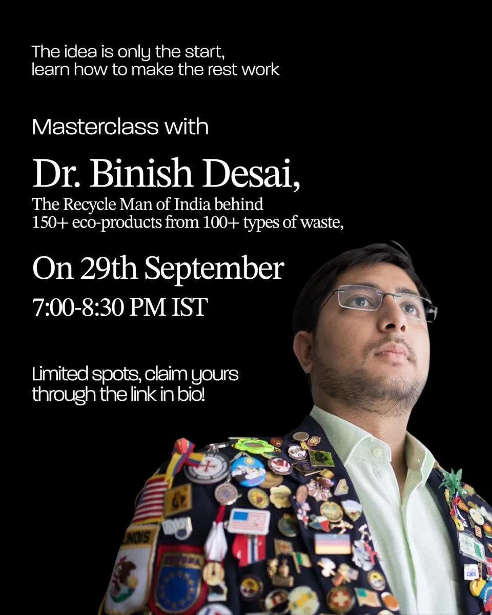 Masterclass with the Recycle Man of India: Building a Brand from Waste photo 4
