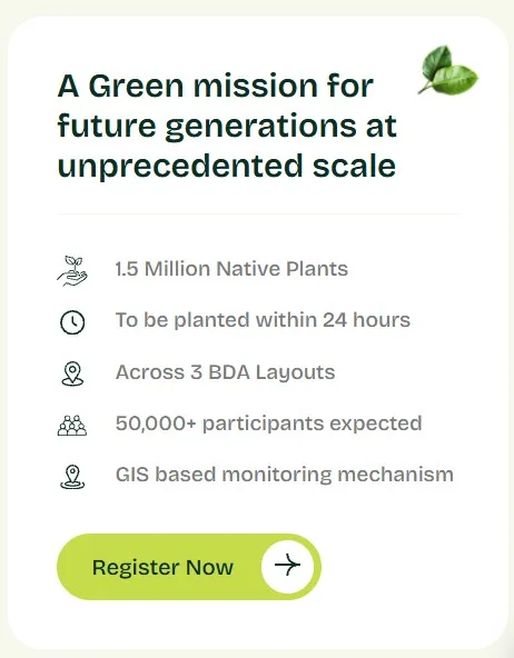 Join Karnataka's largest citizen-led planting drive - Help plant 1.5 Million Native Plants in a single day photo 3