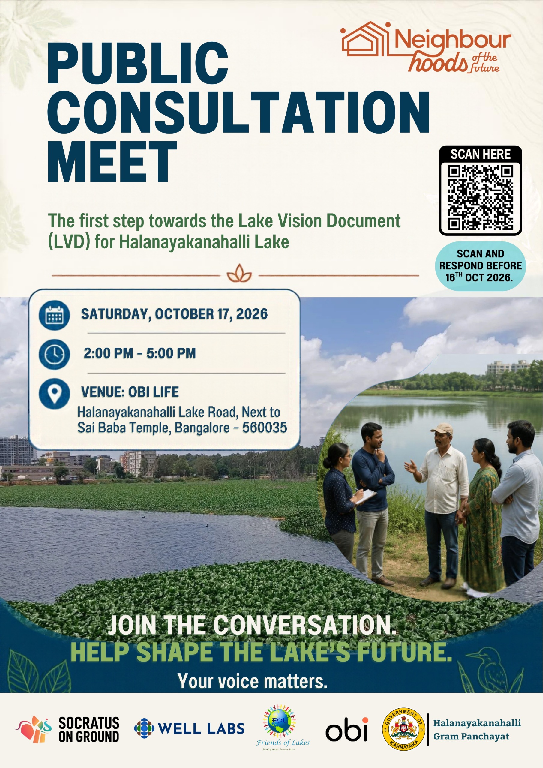 Halanayakanahalli Lake Kodathi Sarjapura - LVD Public Consultation photo 1
