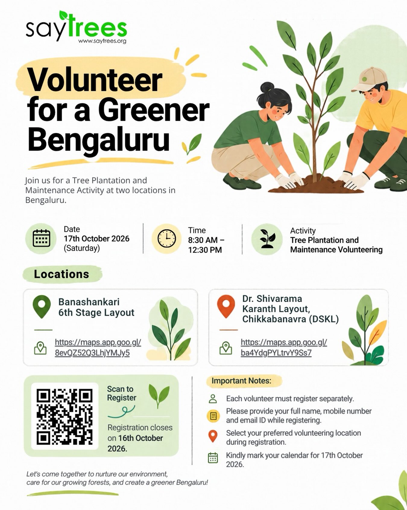 Volunteer for a Greener Bengaluru photo 1